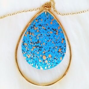 C.i.T.Y Handpainted Tear Drop Pendant Necklace Set